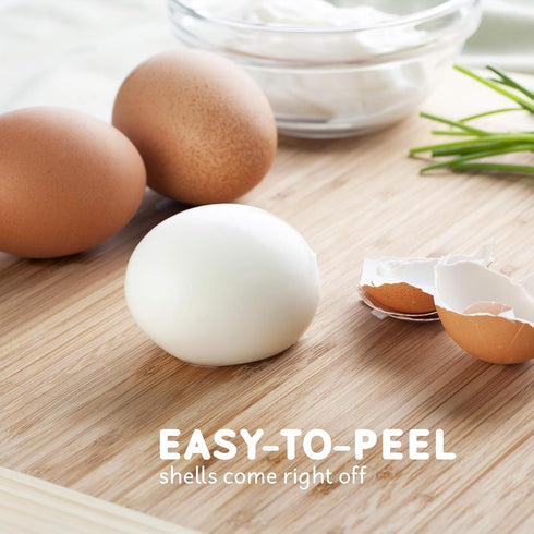 Elite Gourmet EGC007CHC# Rapid Egg Cooker, 7 Easy-To-Peel Eggs, Poacher, Omelet Maker, Auto Shut-Off, Charcoal Grey