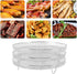 Fdit 3Pcs Air Fryer Racks, Stackable Dehydrator Racks for Food Grade Stainless Steel Air Fryer Accessories