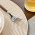 FunWheat Round Braided Placemats Set of 6, 15 inch Non-Slip Washable Table Mats for Dining Tables (Beige, 6pcs)