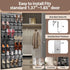 PAULONE 35 (2PCS-Gray) Pocket Over the Door Shoe Organizer,Reusable Breathable Large Mesh Bag Men's & Women's Sneaker