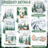6 Hosuly Pcs Winter Kitchen Towels Forest Hand Towels Wild Animal Snowflake Warm Dish Clothes Farmhouse Winter