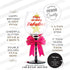 Happy Birthday Wine Glass for Women, Fun Gift Idea for Best Friend, Sister, Mom, Grandma, Teacher, Big Glitter Decorated