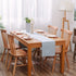 Handmade Soft Faux Linen Table Runner, 12 x 36 Inch, Light Blue, Eco-Friendly Fabric