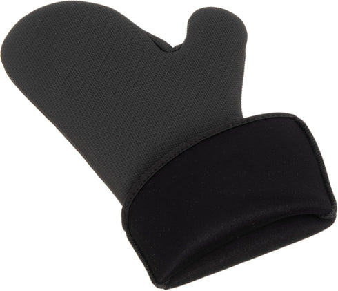 San Jamar Ultigrip Oven Mitt, Neoprene, 17 Inches, Black, Heat and Cold Protection for Cooking