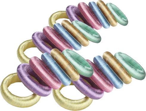 24-Piece Decorative Napkin Rings - Modern Table D cor for Every Occasion - Bulk Napkins for Weddings Holidays Parties