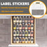 28 386 4 13" 17.5" SpaceAid Spice Drawer Organizer with Spice Jars, Spice Labels, Tier Seasoning Rack Tray Insert