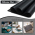 YACEYACE 2Pcs Black Silicone Mats, 15.7"x 11.8" Placemats for Kitchen Counter, Baking, Jewelry