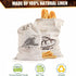 4 17.5 X11.5 Inches Augshy Linen Bread Bags for Homemade Bread Container, Pcs Unbleached & Reusable Bread Storage