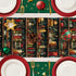 Decor(13x72 inch) Bookshelf Table Runner,Dining Decor for Kitchen Coffee Table Family Dinners Holiday Parties Wedding