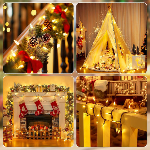 39 100 Minetom LED Christmas Lights for Indoor, FT LED Christmas Tree Lights w/Remote,USB Powerd,Plug Adapter Included