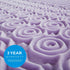 LUCID 2 Inch Lavender Memory Foam Full Mattress Topper, 5 Zone Design