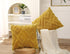 Set 2 24x24,Soft of Faux Fur Yellow Throw Pillow Covers Checkborad Pattern Decorative Boho Pillow Cover Case Cushion