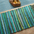 Chindi Rag Rug, Multi Color Striped Area Rug, Machine Washable Cotton, 20'' x 31"