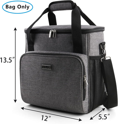 BAGLHER Coffee Maker Storage Bag, Waterproof Travel Carrying Organizer Case, Dustproof Tote Bag with Shoulder Strap