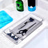 madesmart Dental Tray Drawer Organizer with Drying Stone, Clear Plastic Organizer for Toothbrush, Dental Floss, Water