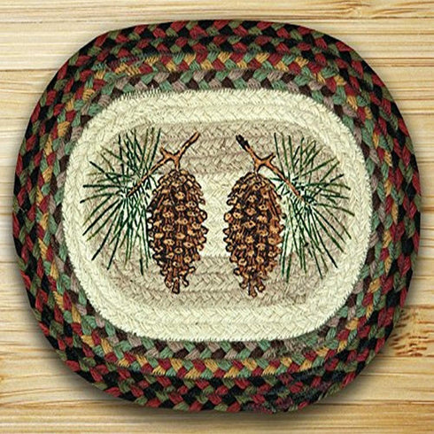 Earth Rugs Trivet, 10 x 15, Burgundy, Model 81-081P
