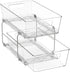 Simple Houseware 2 Tier Basket Drawer Cabinet Pull-Out Organizer, Clear