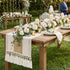 90 inches Summer yuboo Boho Table Runner Long - Rustic Burlap Table Runner for Wedding Spring Dining Table, Dresser