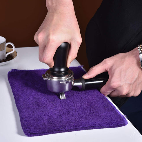 53mm Calibrated Espresso Tamper, Professional Coffee Tamper with Spring Loaded Anodized Aluminum Handle, Stainless
