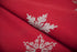 XD17141 Glisten Snowflake Embroidered Christmas Table Runner, 16 x 36-Inch, Red
