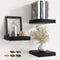 8 Inch Floating Shelves for Wall with Invisible Brackets Set of 3,
