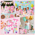 50PCS GaofanWai Cat House Party Favor Bags for Kid Boy Girl, Cute Cartoon Cat Theme Candy Gift Plastic Bag Bulk