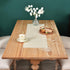 13x36 Inch NEWISHER Farmhouse Rustic Table Runner Solid Beige Rectangular Table Runners Faux Linen Table Runner