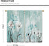 Farmhouse Flower Kitchen Curtains Teal Rustic Daisy Floral Small Short Cafe Window Curtains Country Vintage Turquoise Rod Pocket Bathroom Window Drapes Treatment Tier Curtains (27.5x39 Inch)