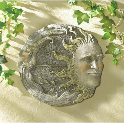 Celestial Sun Moon Star Wall Plaque for Living Room, Gifts & Decor