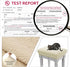 4 4 Counts, BUYUE pcs Vanity Stool Bench Covers, Luxury Crease-Resistant Jacquard Fabric Saddle Bar Stool Slipcovers