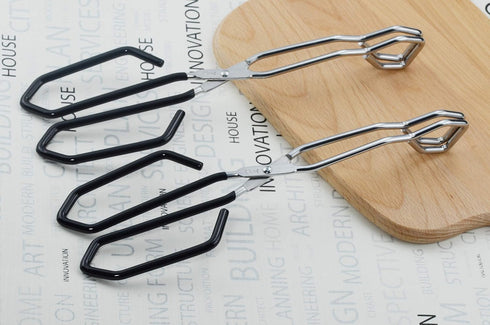 Scissor Cooking Tongs, 11-Inch Stainless Steel Kitchen Scissor Tongs, Set of 2