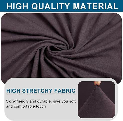 WOMACO Stretch Spandex Dining Room Bench Cover, Upholstered Seat Cushion Slipcover for Kitchen - Seat Protector