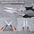 3-Pack Kitchen Shears Heavy Duty All Purpose Stainless Steel Scissors Dishwasher Safe Cooking for Meat, Chicken, Fish