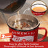 24oz Ayerphalo Bacon Grease Container with Strainer - With Food-Grade Silicone Spatula, Enamel Rustic Farmhouse Fat
