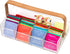 Mind Reader Tea Bag Organizer, Countertop Caddy, Bamboo and Acrylic, 11.75"L x 6"W x 6"H, Brown