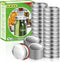 DSJIFGEW 52Pcs Premium Canning Lids - Rings for Regular Mouth Mason Jars, Food Grade Split-Type Metal Canning Kerr Jar