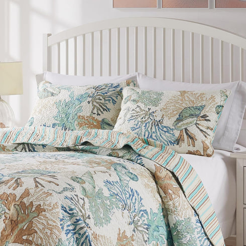 Barefoot Bungalow Atlantis Pillow Sham, King Size, Jade, GL-1810AKS