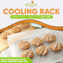 Spring Chef Cooling Rack & Baking Rack - 100% Stainless Steel Cookie Cooling Rack, Wire Baking Rack, Oven Safe 8.5 x 12 Inches Fits Small Quarter Sheet Pan - for Cooking, Baking, Grilling, Smoking by Spring Chef