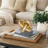 PUHOZN Gold Knot Statue Decor Modern Geometric Round Sculpture Table Sculptures and Figurines Round Decorative
