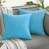 20x20 Pack 2 VAKADO Outdoor Waterproof Throw Pillow Covers Decorative Sky Blue Outside Patio Furniture Cushion Cases