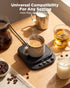 with7 Settings 1-12H Coffee Mug Warmer for Desk, Coffee Cup Warmer Temp & Timer, Auto Shut Off Smart Gravity Sensor