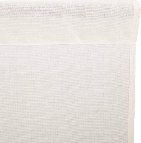VHC Brands Tobacco Cloth Fringed Farmhouse Decor - Kitchen Swag Prairie Panels Door Window Tier Set, Antique White