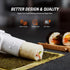ISSEVE Sushi Making Kit, Sushi Bazooka Maker with Bamboo Mats, Chopsticks, Paddle, Spreader, Knife, DIY Roller Machine