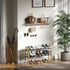 TIFFLOI 2-Tier Closet, Stackable Bamboo Shoe Rack, Free Standing Shoe Storage Organizer for Entryway, Doorway - Natural