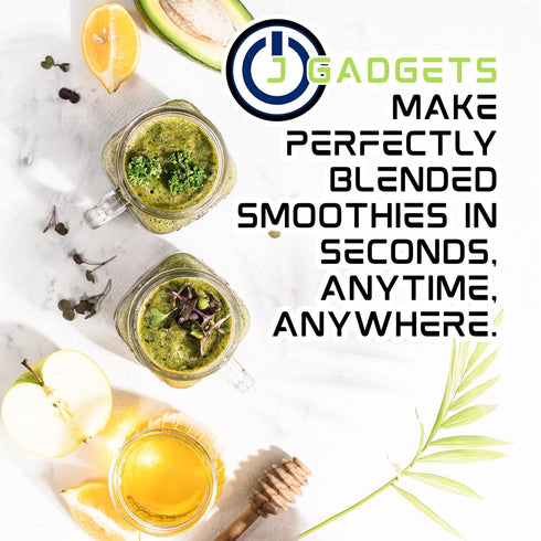 Portable Shakes & Smoothie Blender, Rechargeable Personal Blender, 380ML Mini Home USB for Traveling & Gym