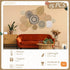 Anglechic 15 Pcs Boho Wall Basket Decor Brown Woven Rattan Seagrass Decor Hanging Rustic Farmhouse Western Wall Art