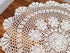 Laivigo New Handmade Crochet Cotton Lace Round Table Cloth Doilies, 24 Inch, Beige