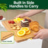 WILLKOMMEN Set 3, Set, Set Bamboo Cutting Board of Cutting Boards For Kitchen with Juice Groove, Bamboo Chopping Board