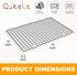 2PCS Cooling Racks for Cooking and Baking, 10" x 15" Heavy Duty Stainless Steel Wire Rack for Roasting