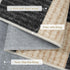 2x6 2'x6') LIVEBOX Washable Runner Rug Checkered, Black Runner Rugs for Hallway, Non-Slip Kitchen Runners, Farmhouse